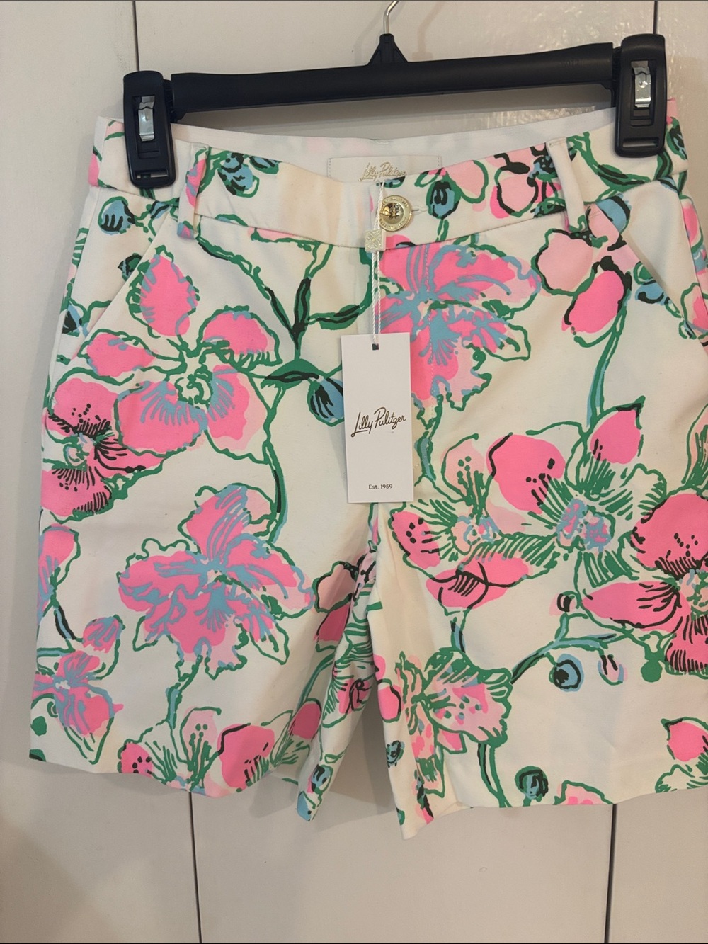 NWT Gretchen high-rise shorts oversized orchid,0